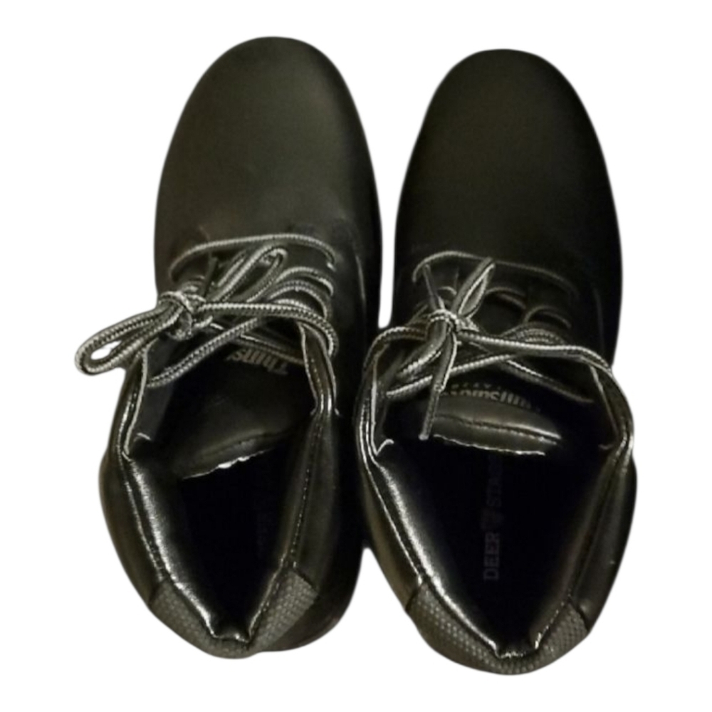 Deer Stags Boots Black Boys Size 5 Wide 5W Size 5 Wide Lace Up‎ Boots Shoes